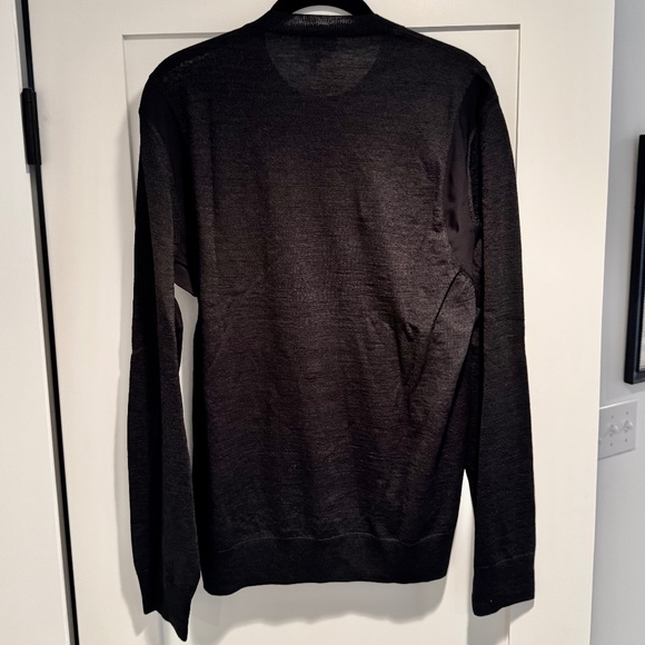 Lanvin Panel Detail Extra Fine Merino Wool Sweater - Picture 6 of 6